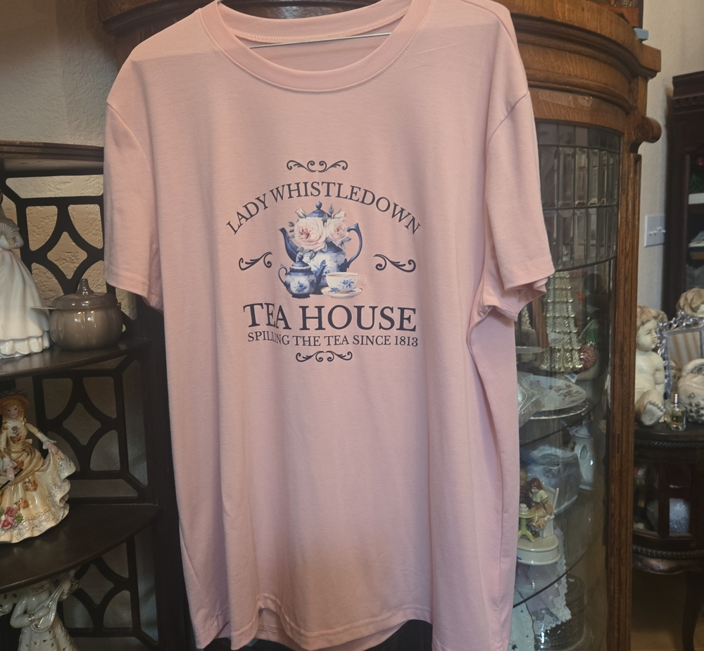 Tea House Pink Graphic Tee Xxl